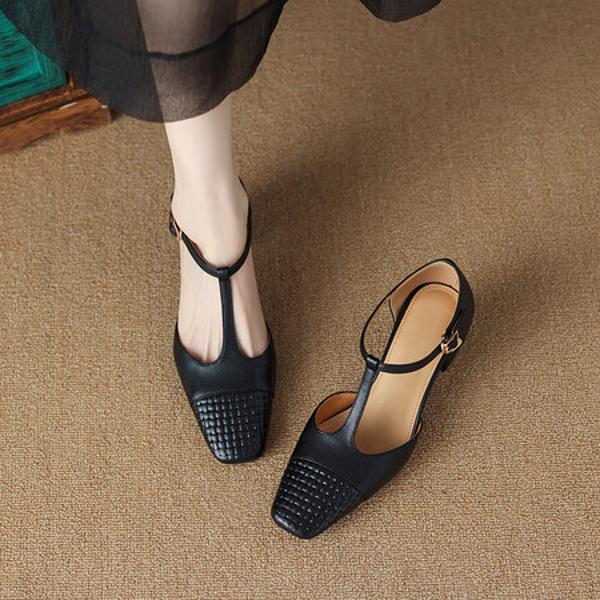 Handcrafted Luxury Leather Women's Shoes - Timeless Elegance(Ebuer888b7050)