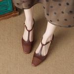 Handcrafted Luxury Leather Women's Shoes - Timeless Elegance(Ebuer888b7050)