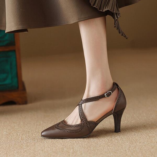 Handcrafted Luxury Leather Women's Shoes - Elegance Redefined(Ebuer888b3091)