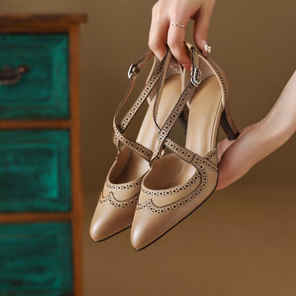 Handcrafted Luxury Leather Women's Shoes - Elegance Redefined(Ebuer888b3091)