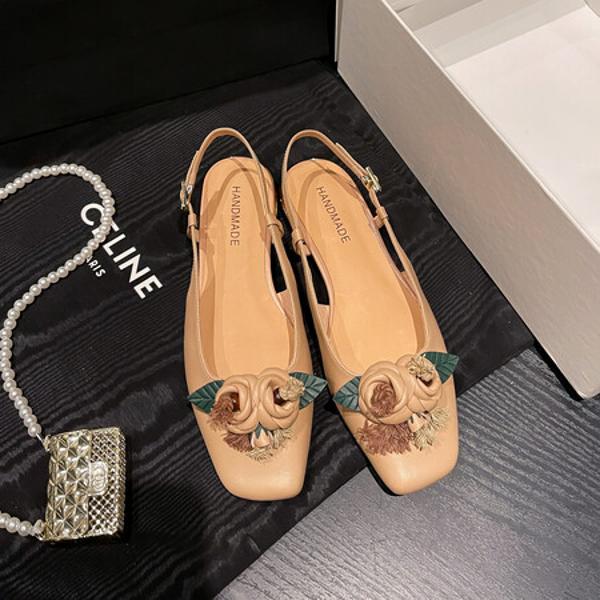 Elegant Handmade Leather Women's Shoes with Luxury Craftsmanship(Ebuer888b-6105)