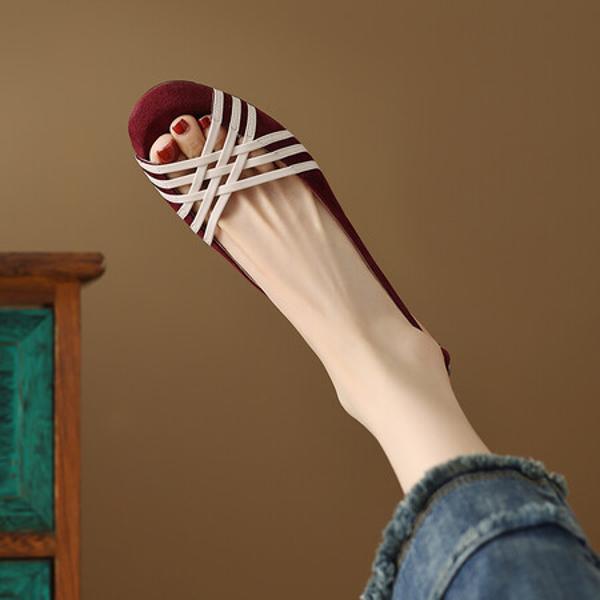 Luxury Genuine Leather Handmade Women's Shoes with Elegant Craftsmanship(Ebuer888b3098-1)