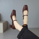 Elegant Handcrafted Genuine Leather Women's Shoes - Luxury Craftsmanship(Ebuer888b7132)