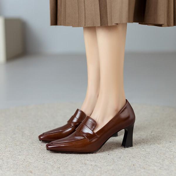 Handcrafted Luxurious Leather Women's Shoes, Elegantly Made(Ebuer888b7133)