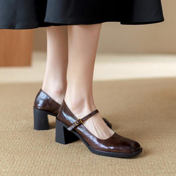 Elegant Handcrafted Genuine Leather Women's Shoes - Luxurious Quality(Ebuer888b3143)