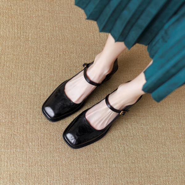 Elegant Handcrafted Genuine Leather Women's Shoes - Luxurious Quality(Ebuer888b3143)