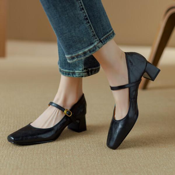 Elegant Handcrafted Leather Women's Shoes - Luxury Craftsmanship(Ebuer888b7151)