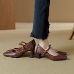 Elegant Handcrafted Leather Women's Shoes - Luxury Craftsmanship(Ebuer888b7151)
