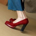 Exquisite Handmade Leather Women's Shoes: Elegance in Every Stitch(Ebuer888b7154)