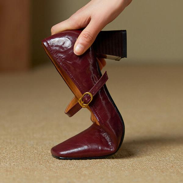 Handcrafted Luxury Leather Women’s Shoes: Elegance in Every Detail(Ebuer888b7132-2)