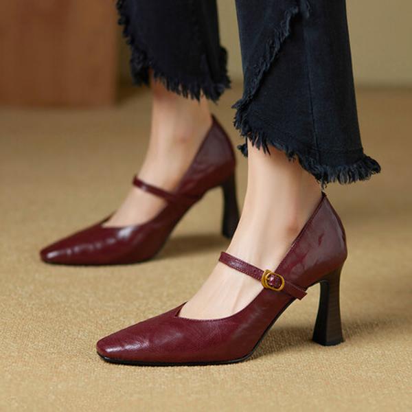 Exquisite Handcrafted Leather Shoes for Elegant Women(Ebuer888b7131-2)