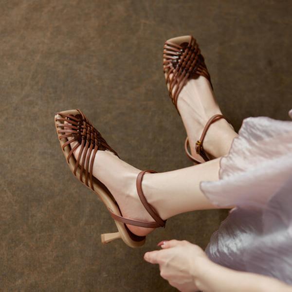 Handcrafted Genuine Leather Women's Shoes: Elegant Luxury Quality(Ebuer888b7217)