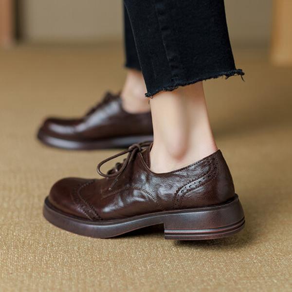 Handcrafted Genuine Leather Women's Shoes – Elegant Luxury with Exquisite Craftsmanship(Ebuer888b7225)