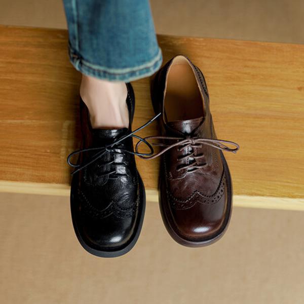 Handcrafted Genuine Leather Women's Shoes – Elegant Luxury with Exquisite Craftsmanship(Ebuer888b7225)