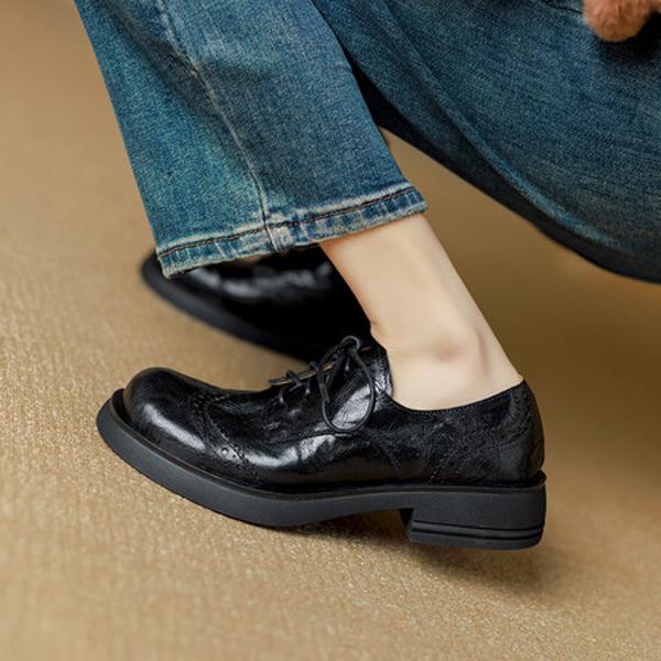 Handcrafted Genuine Leather Women's Shoes – Elegant Luxury with Exquisite Craftsmanship(Ebuer888b7225)