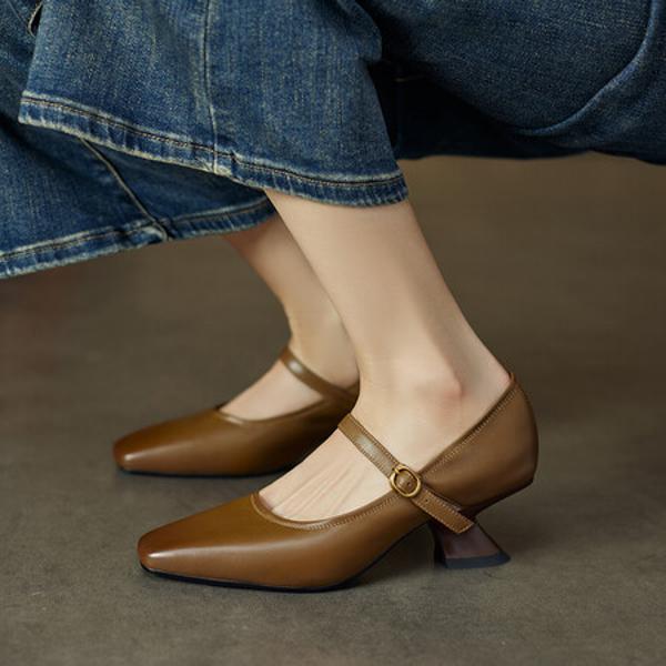 Handcrafted Premium Leather Women’s Shoes - Elegant Luxury Artistry(Ebuer888b7239)