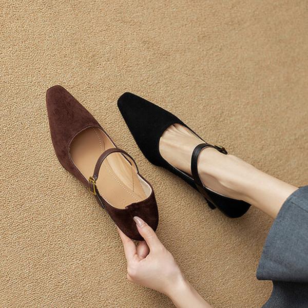 Luxury Handcrafted Genuine Leather Women's Shoes - Timeless Elegance(Ebuer888b3177)