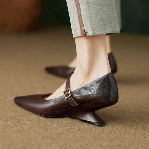 Handcrafted Genuine Leather Women's Shoes: Luxurious Elegance(Ebuer888b3170)