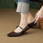 Handcrafted Genuine Leather Women's Shoes: Luxurious Elegance(Ebuer888b3170)