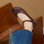 Handcrafted Genuine Leather Women's Shoes: Elegance Meets Luxurious Craftsmanship(Ebuer888b3176)