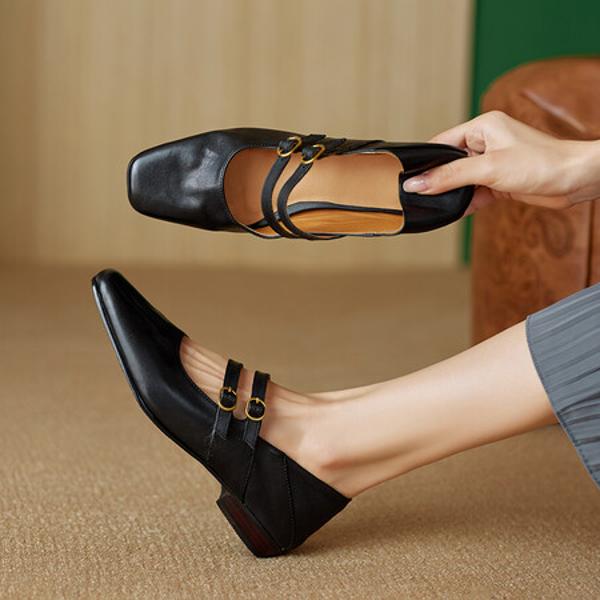 Exquisite Handcrafted Leather Shoes for Elegant Women(Ebuer888b7259)