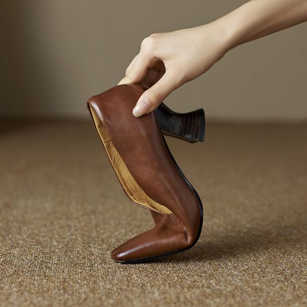 Luxurious Handcrafted Leather Women's Footwear Elegance(Ebuer888b7266)