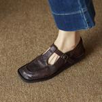 Handcrafted Genuine Leather Women's Shoes - Luxury Elegance(Ebuer888b7263)