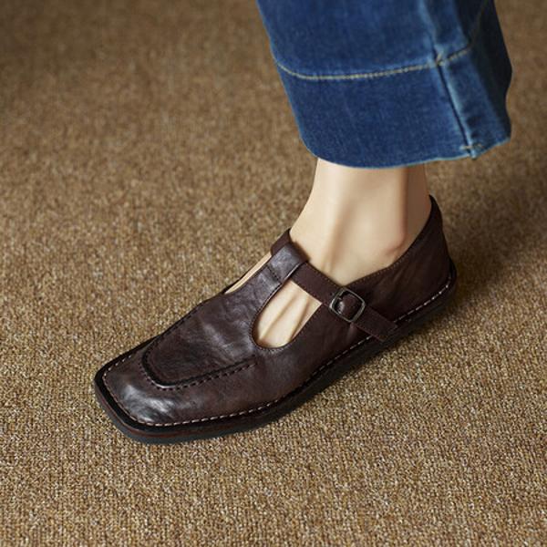 Handcrafted Genuine Leather Women's Shoes - Luxury Elegance(Ebuer888b7263)