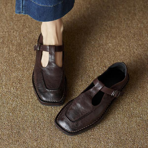 Handcrafted Genuine Leather Women's Shoes - Luxury Elegance(Ebuer888b7263)