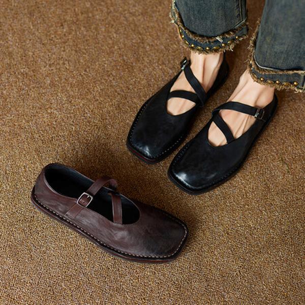 Elegant Handcrafted Genuine Leather Women's Shoes(Ebuer888b7261)