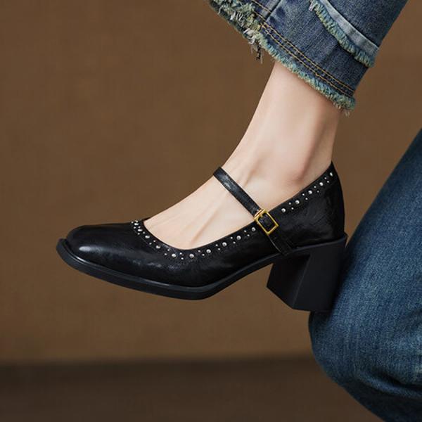 Elegant Handcrafted Genuine Leather Women's Shoes(Ebuer888b3209)