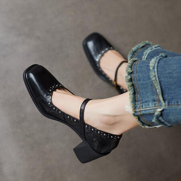 Elegant Handcrafted Genuine Leather Women's Shoes(Ebuer888b3209)