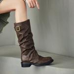 Crafted Elegance: Luxury Genuine Leather Handmade Women's Shoes(Ebuer888b7280)