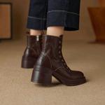 Handcrafted Genuine Leather Women's Shoes - Luxurious Elegance(Ebuer888b3226)