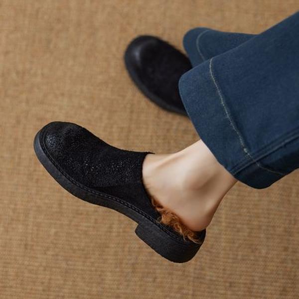 Elegant Handmade Genuine Leather Women's Shoes: Luxury Craftsmanship.(Ebuer888b7306)