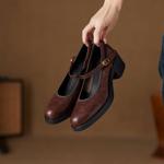 Elegantly Crafted Genuine Leather Women's Shoes: A Luxurious Artisan Experience(Ebuer888b7505)