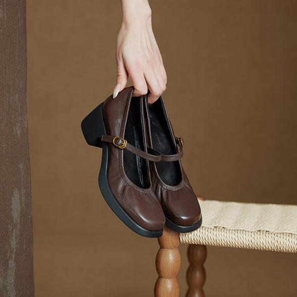 Elevate Elegance with Handcrafted Leather Women's Shoes(Ebuer888b7520)
