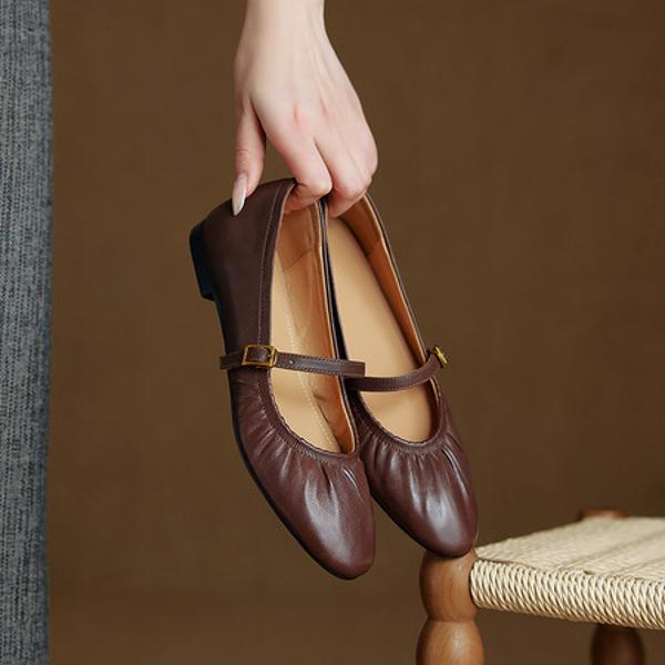 Luxurious Handmade Leather Women's Shoes with Exquisite Craftsmanship(Ebuer888b3245)