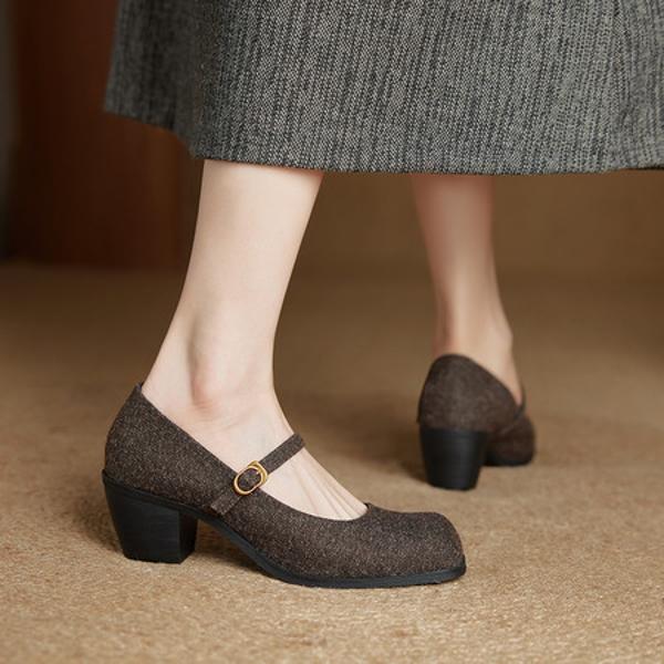 Elegant Handmade Leather Women's Shoes - Exquisite Craftsmanship(Ebuer888b7531)