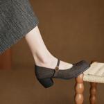 Elegant Handmade Leather Women's Shoes - Exquisite Craftsmanship(Ebuer888b7531)