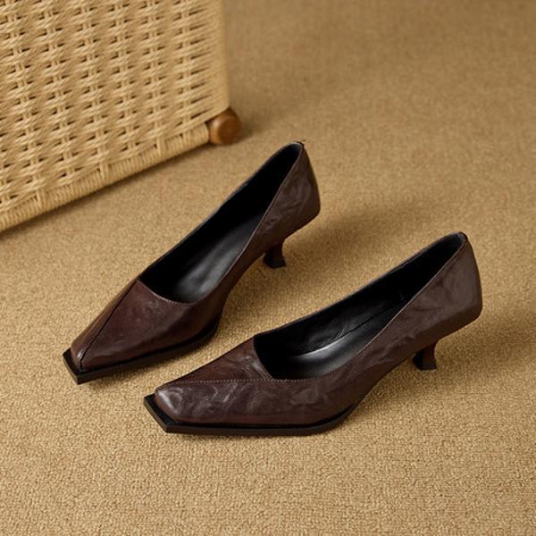 Elegant Handmade Genuine Leather Women’s Shoes – Luxurious Craftsmanship(Ebuer888b7538)