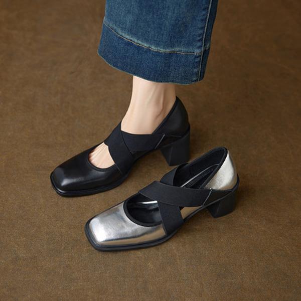 Handcrafted Genuine Leather Women's Shoes - Luxurious Elegance Meets Craftsmanship(Ebuer888b3261)