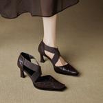 Exquisite Leather Handcrafted Women's Shoes: Luxury Elegance(Ebuer888b7540)