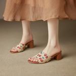 Handcrafted Genuine Leather Women’s Shoes - Elegant Luxury Craftsmanship(Ebuer888b7544)