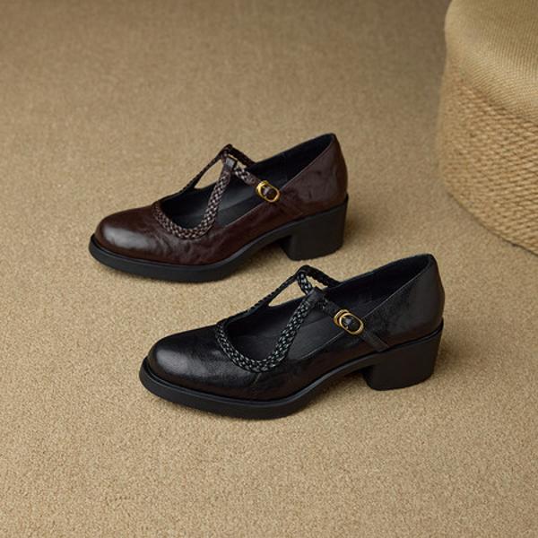 Handcrafted Leather Women's Shoes: Sophisticated Luxury Style(Ebuer888b7548)