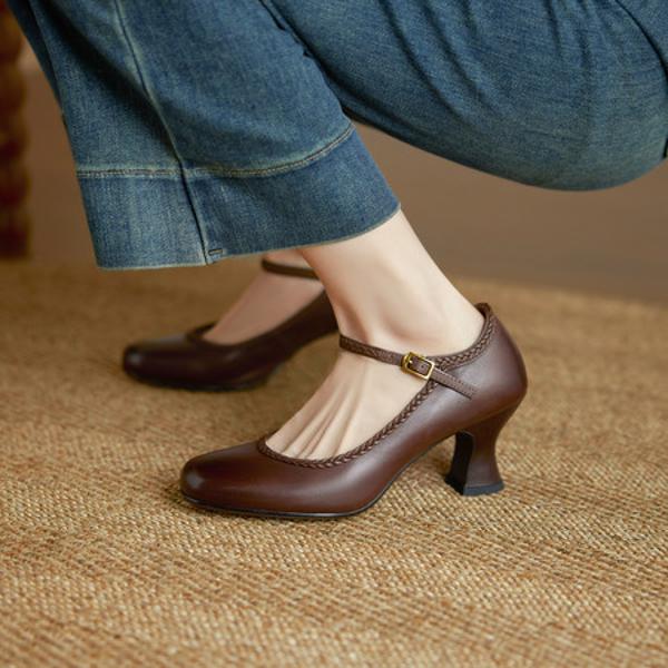 Luxurious Handcrafted Leather Women's Shoes: Artistry Meets Elegance(Ebuer888b3267)