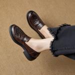 Elegant Handcrafted Genuine Leather Women's Shoes - Luxe Craftsmanship(Ebuer888b3269)