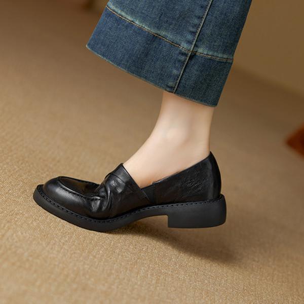 Elegant Handmade Genuine Leather Women’s Shoes: Luxurious Craftsmanship and Quality(Ebuer888b3272)