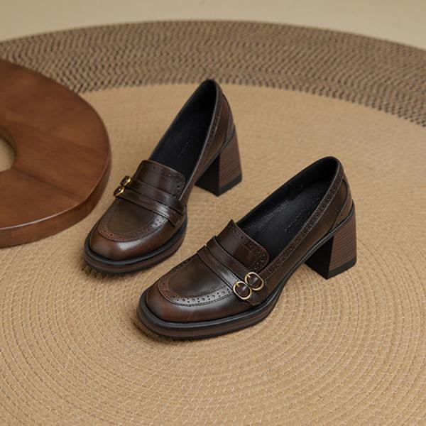 Exquisite Handcrafted Genuine Leather Women's Shoes for Luxurious Elegance(Ebuer888b7562)