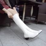 Elegant Handmade Genuine Leather Women's Shoes with Luxurious Craftsmanship(EbukaB07)